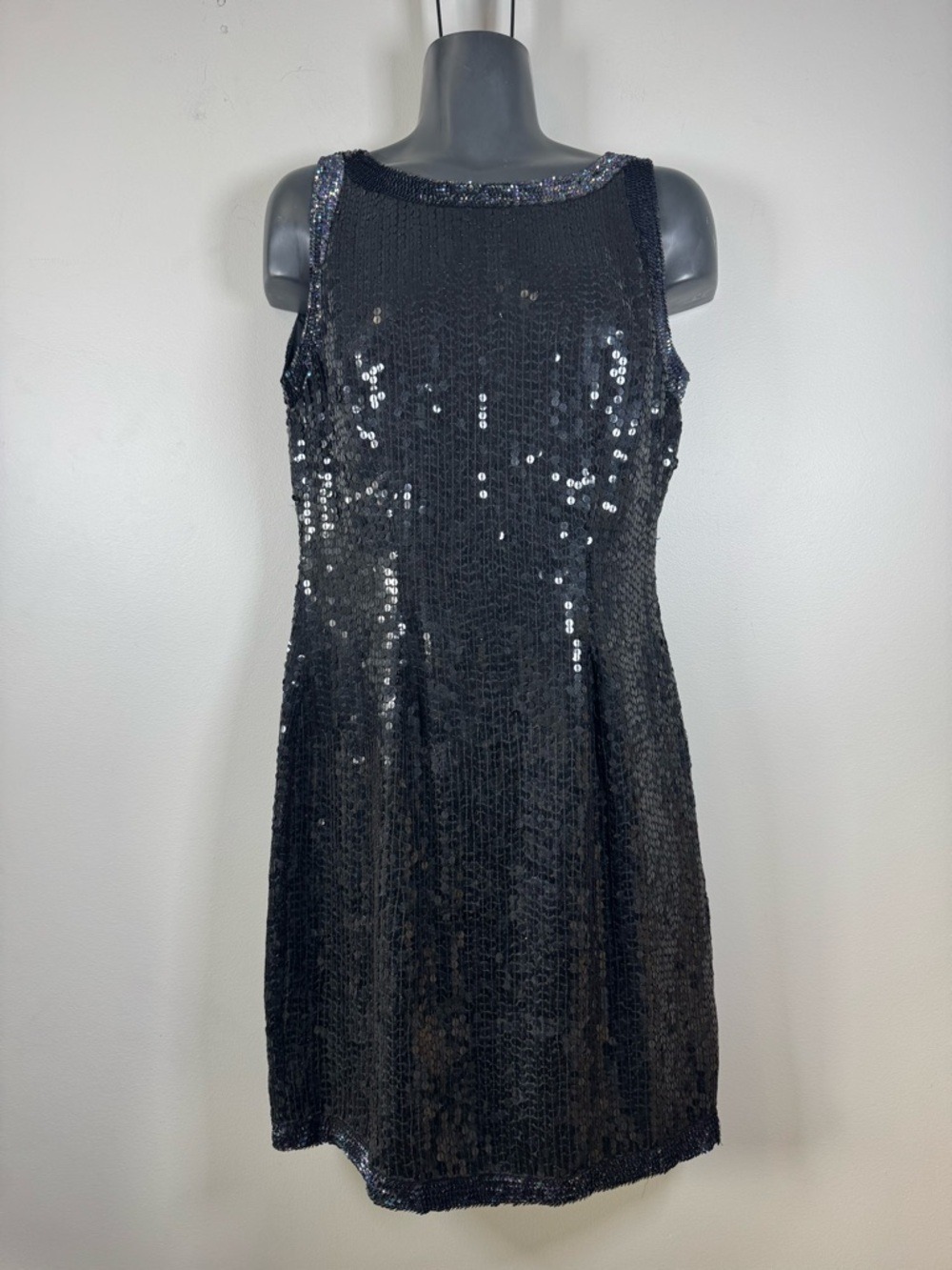 Oh! Johnny Vintage  Sequin Sleeveless Sheath Dress Small